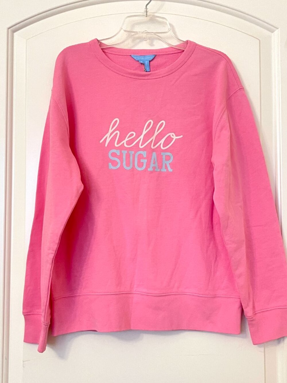 New Draper James Sweatshirt Hello Sugar Top Long Sleeve Small